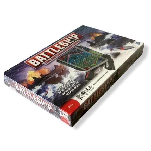 Battleship Tactical Combat Game Enemy Fleet Ships Hasbro Grid Double 2008 NEW - Picture 2 of 5